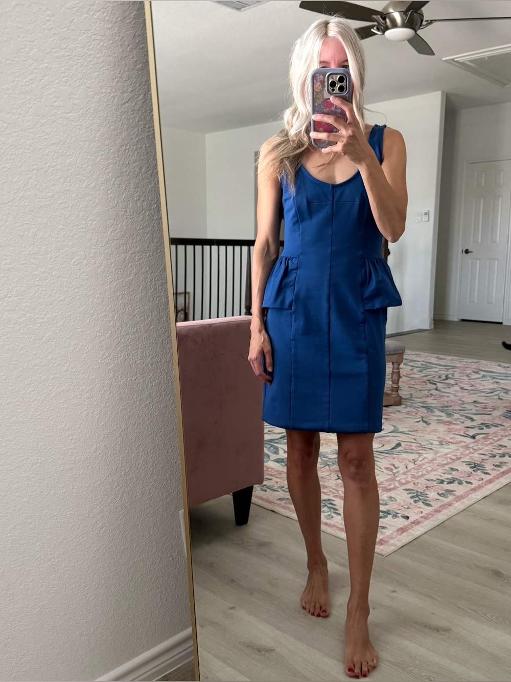Marc Jacob’s blue peplum dress NWT size xs